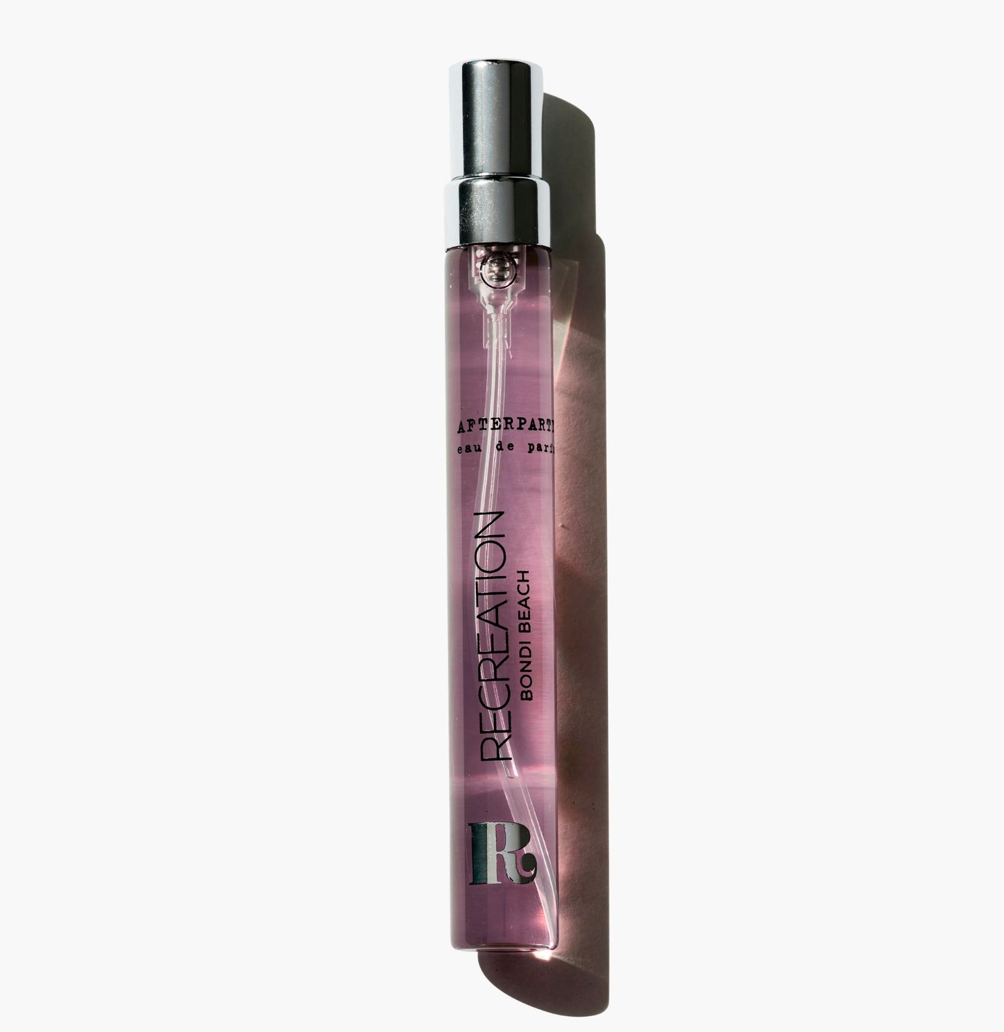 AFTERPARTY 12ml travel size eau de parfum bottle by Recreation Beauty — praline, vanilla and bergamot fragrance