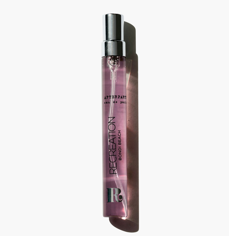 AFTERPARTY 12ml travel size eau de parfum bottle by Recreation Beauty — praline, vanilla and bergamot fragrance