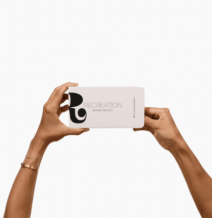 Close-up of 2ml perfume sample bottles from Recreation Beauty clean fragrance discovery set