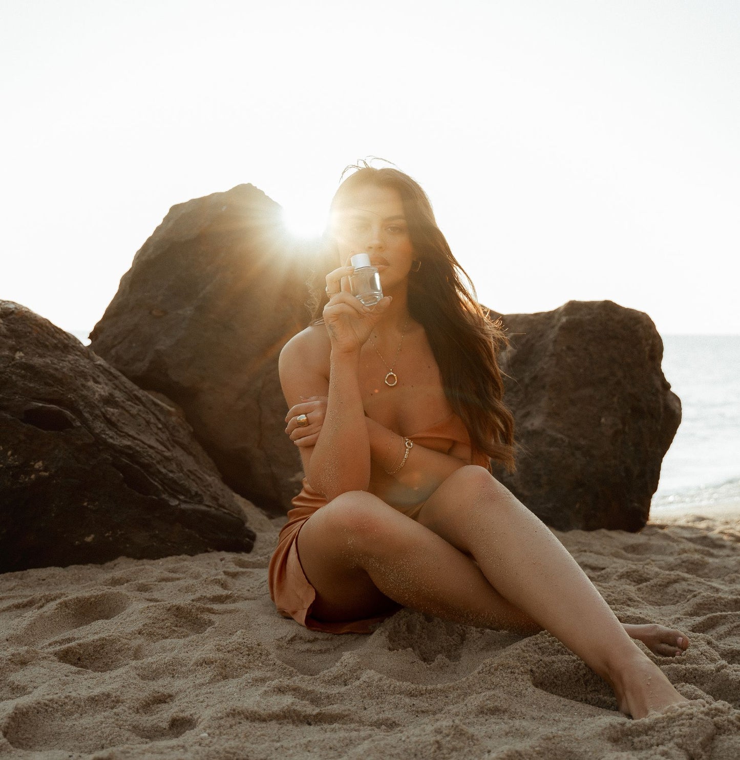 Lost In Dusk perfume styled to represent seductive evening fragrance mood