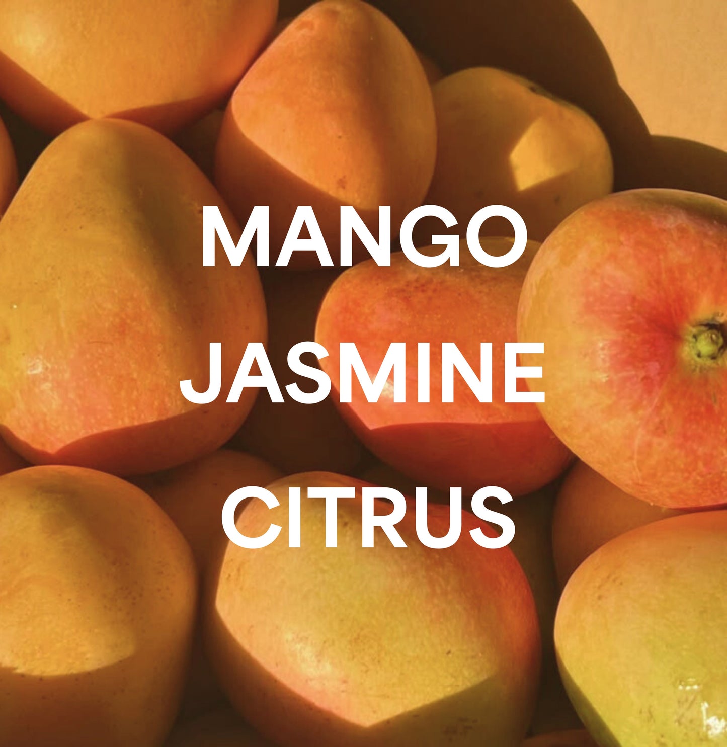 Close-up of Midnight Mango body mist packaging with fruity floral scent profile